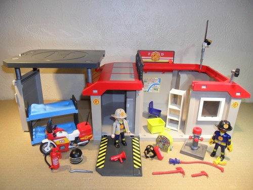 Playmobil fire station - fire, carry