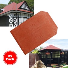 Plastic slate roof tiles - roof,