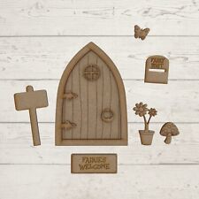 MDF Wooden 13cm Fairy Door Craft Kit Blank Ready to Decorate Fairy Kit P