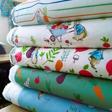 Beatrix Potter Peter Rabbit Print Licensed Cotton Fabric NEW DESIGNS Per 50cm