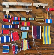 Military medal ribbons and bars, British various types, all inc