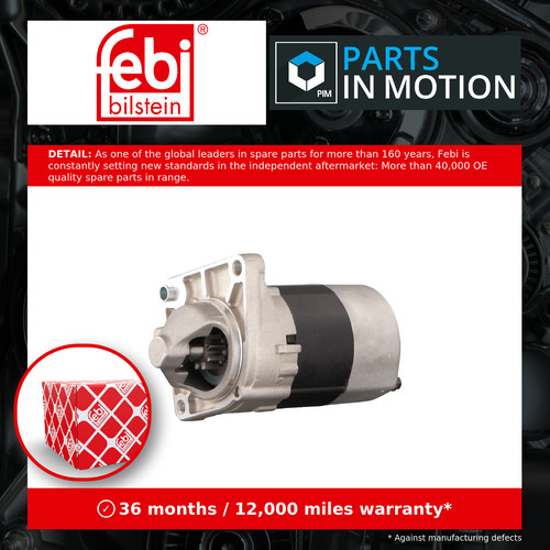 Starter motor fits fiat - motor, 500