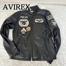 AVIREX Men’s Black Sheepskin