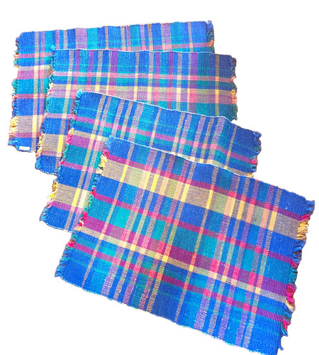 Set placemats plaid - set,