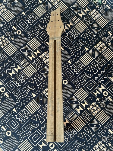 Unfinished acoustic guitar