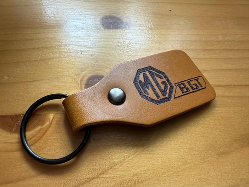Mgb leather key chain - mgb,