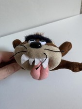 Tazmanian Devil Plush Soft Toy Beanie 7" 1998 Looney Tunes Taz