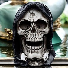 Gothic Grim Reaper Skull Head