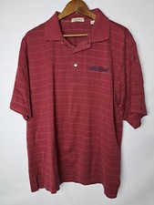 Vintage Peter Millar Polo Shirt Mens XL Red Double Mercerized Cotton "elumatec"
