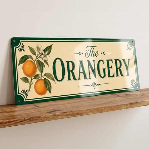 Orangery metal sign garden - metal,