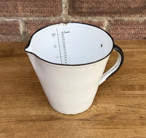 Vintage white enamel - vintage,
