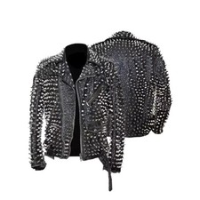 Mens Cowhide Leather studdes