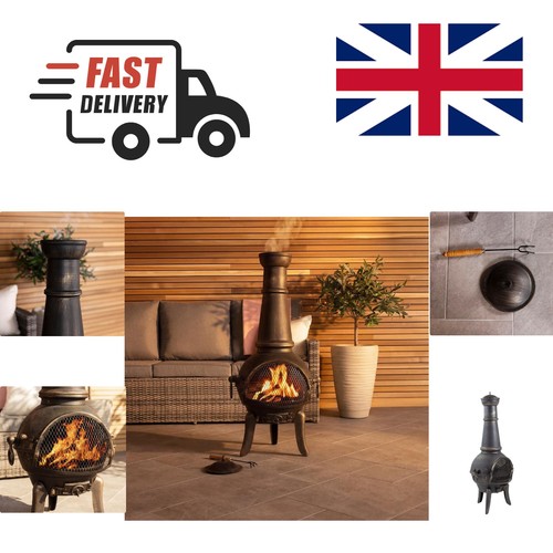 All one black - all-in-one, chiminea