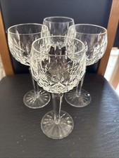Waterford Crystal Lismore Hock Wine Glasses Set of 4 7.5 Inch