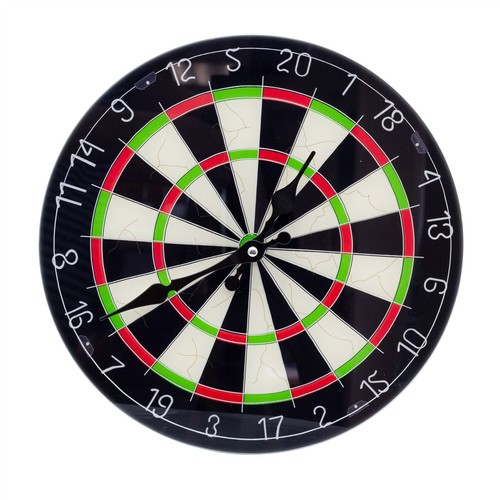 Novelty round glass dartboard - round,