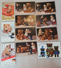 Antique Tucks Oilette Teddy Bear Series Postcards - Hildebrand & Lawson Wood etc