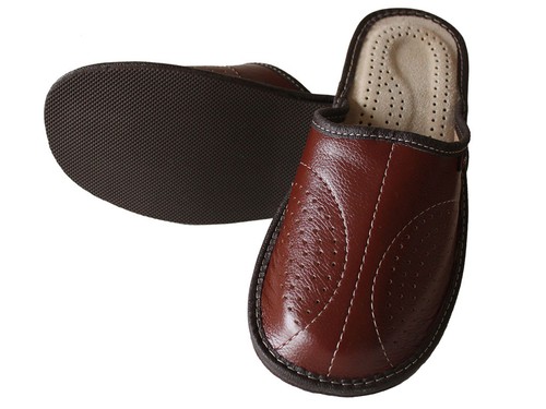 Leather slippers for - slippers, men