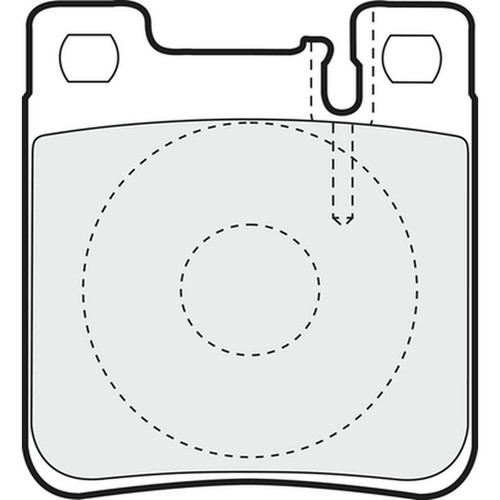 Brake pads set - pads, mercedes
