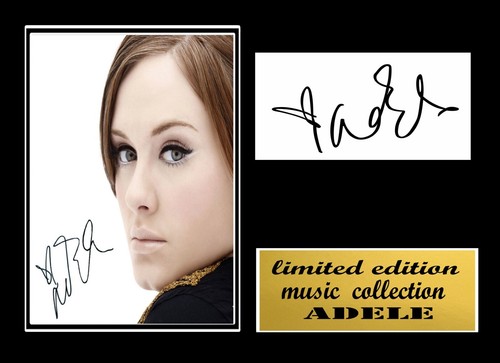 Adele signed framed 166 - ,
