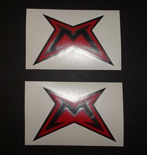 2 MARZOCCHI M LOGO RED & BLACK