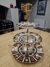 Royal crown derby fluted three - royal,