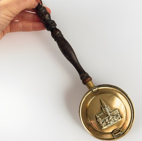 Vintage brass bed warming - warming, pan