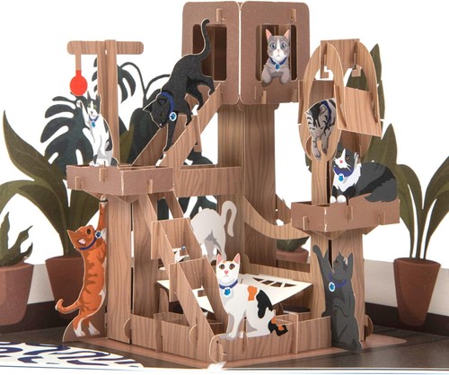 Cardology cat tree pop - pop, card