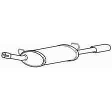 Rear Exhaust Silencer Back Box