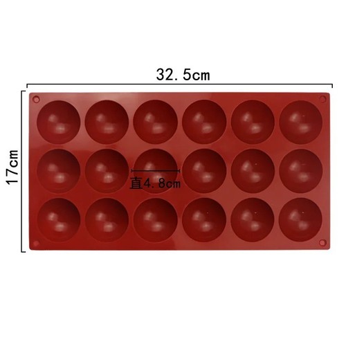 Silicone half sphere baking - half,