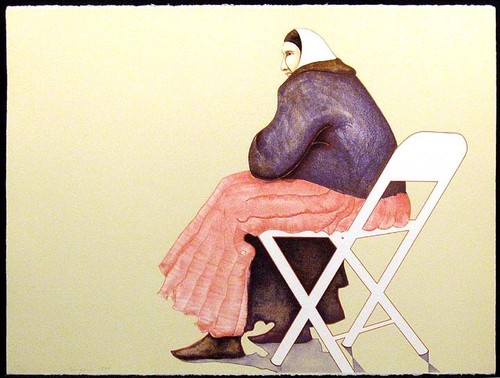 Singer woman chair - "woman, chair"