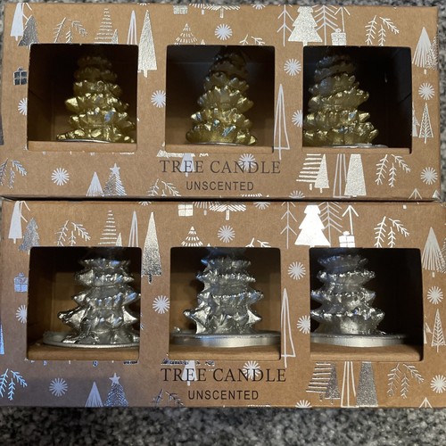 Christmas tree shaped candles - christmas,