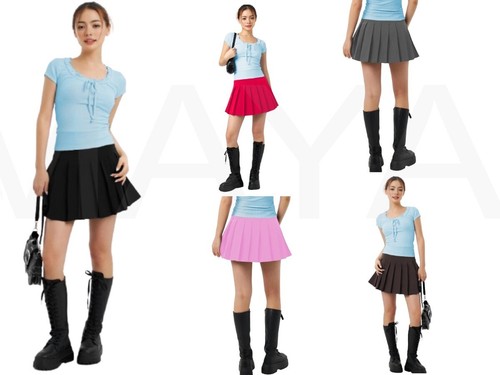 Womens pleated school round - school,