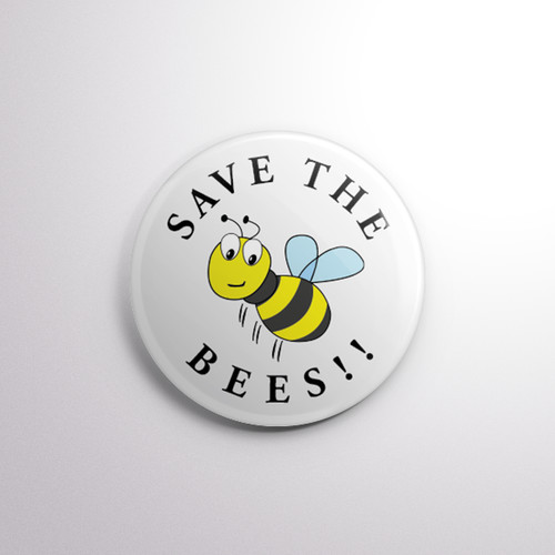 Save the bees pin - the, badge