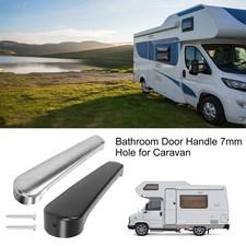 RV For Caravan Plastic Bathroom Door Handle 7mm Hole with Easy Install Screws