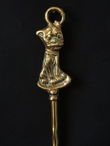 Vintage brass toasting fork - vintage,