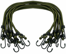 12x Heavy Duty Bungee Cords Hooks Elastic Luggage Straps Cable Bungie Rope HOT