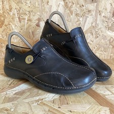 Clarks loop black leather - un,