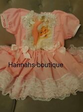 2/3yrs Puffball Spanish Romany Pink Santa Xmas Party Baby Girls Dress Frilly