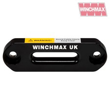 WINCHMAX WINCH SMALL ALUMINIUM HAWSE FAIRLEAD (BLACK) - LASER ETCHED LOGO
