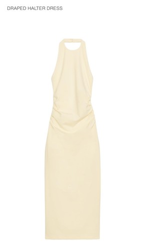 Zara dropped halter yellow - zara,