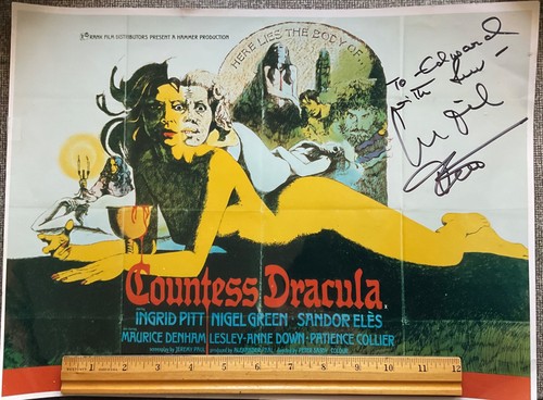 Ingrid pitt signed autographed - pitt,