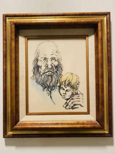 Vtg hand etched engraving - vtg,