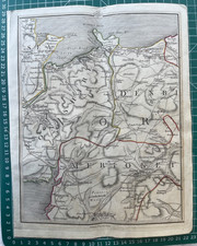 1794 antique map bala - 1794,