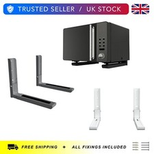 Microwave Wall Bracket Mount - Universal -  Pair - Extendable Arms - 3 Colours