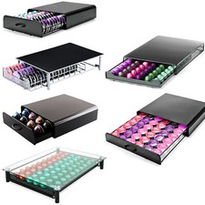 CHROME COFFEE POD HOLDER TASSIMO NESPRESSO DOLCE GUSTO CAPSULE STAND