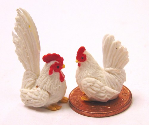 Dolls house hand made chicken - dolls,