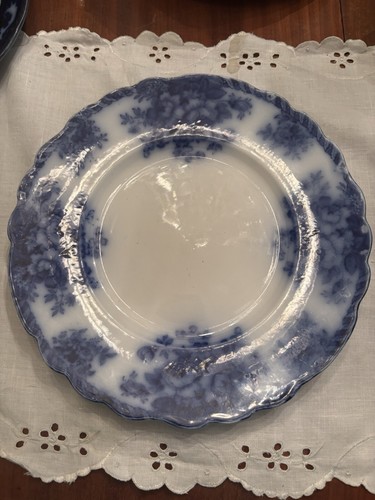Flow blue plate - blenheim, till