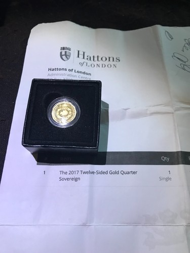 The 2017 twelve - twelve-sided, gold