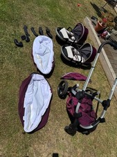 icandy twin/double plum pram