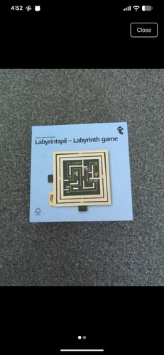 Small wooden labyrinth game - wooden,